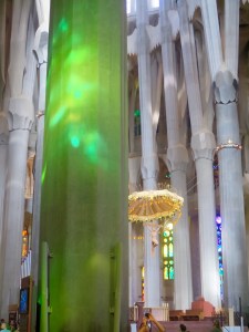 Stairs in a tower of Sagrada Familia